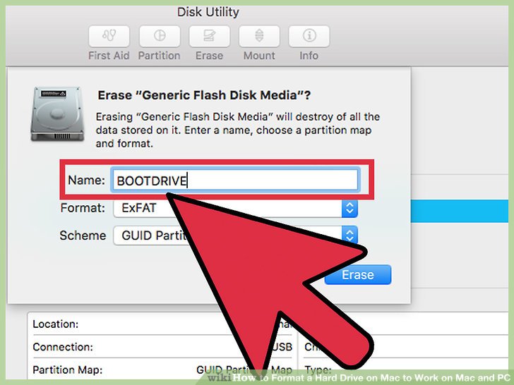formatting flash drive for mac